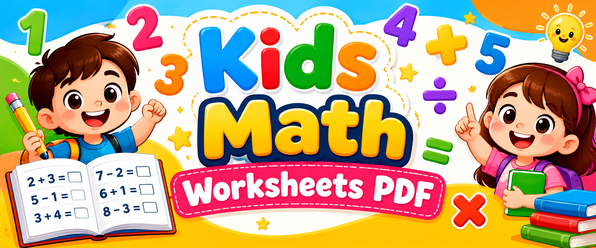 Kids Math Worksheets PDF: Free Tips & 55-Page Printable Practice